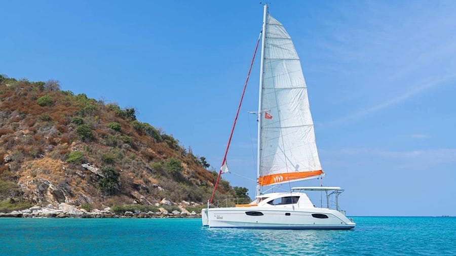 Rosé Leopard 4 Sailing Catamaran Rosé